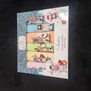 Zukula Satin Kitchen Napin Set of 6